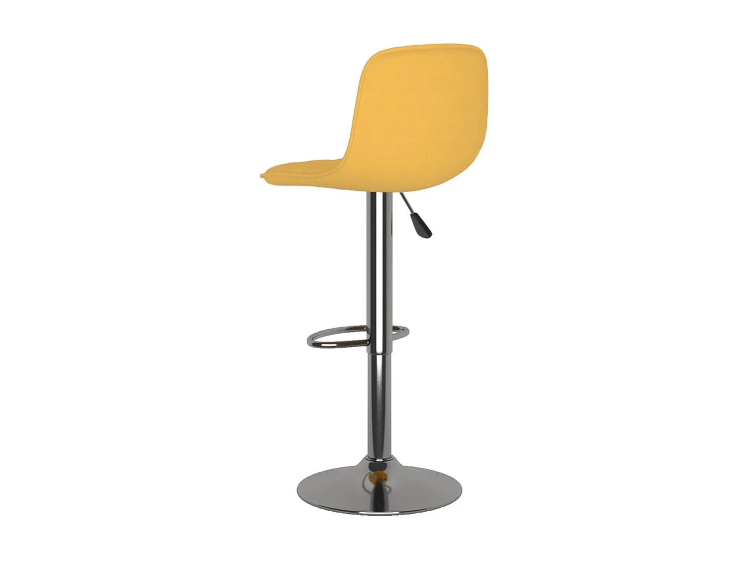 Tabourets de bar lot de 2 jaune tissu