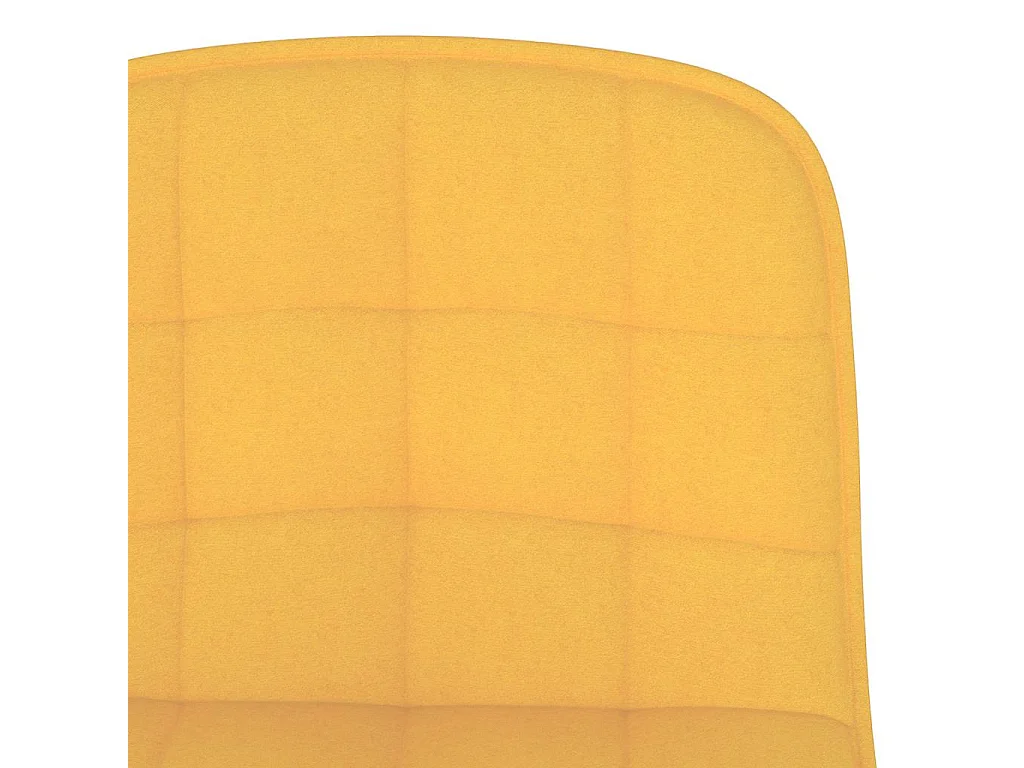 Tabourets de bar lot de 2 jaune tissu
