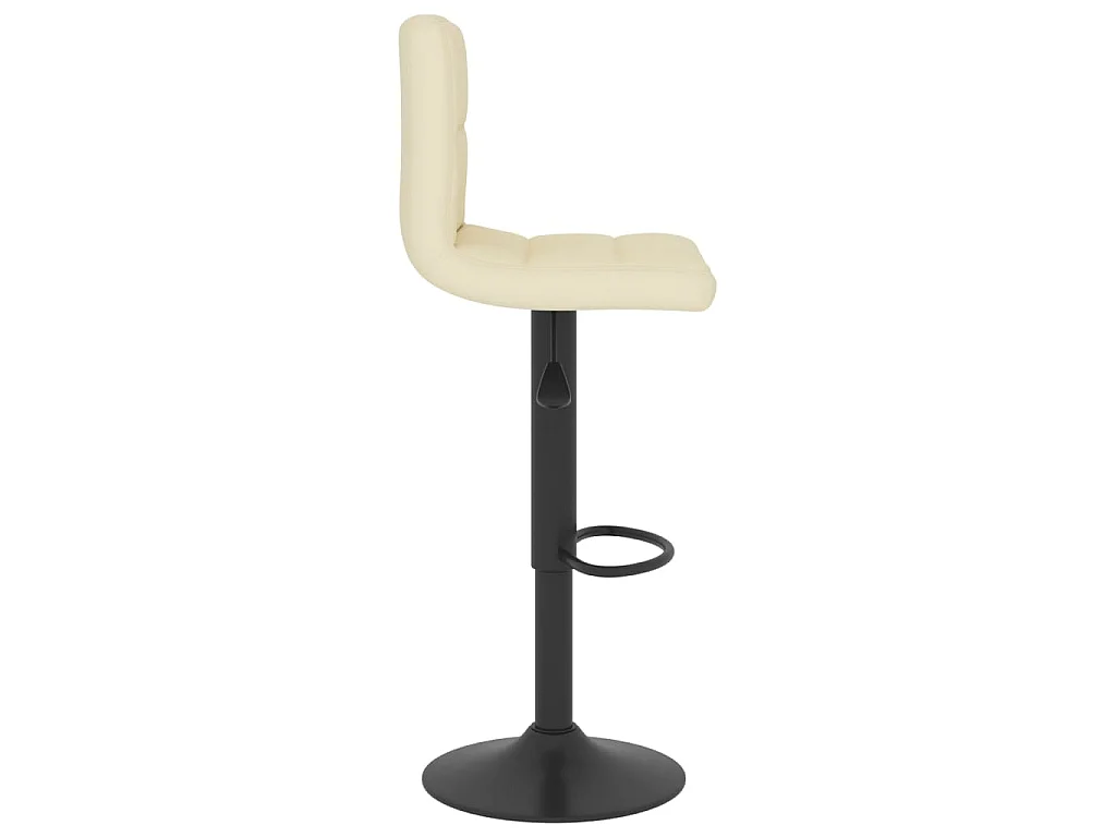 Banco de bar tecido cor creme