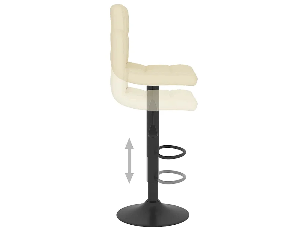 Tabouret de bar Crème Tissu