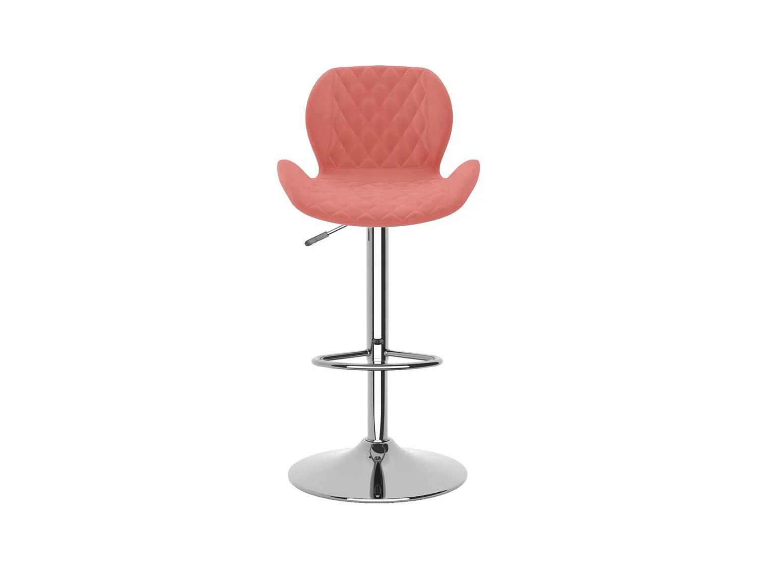 Tabourets de bar lot de 2 rose velours