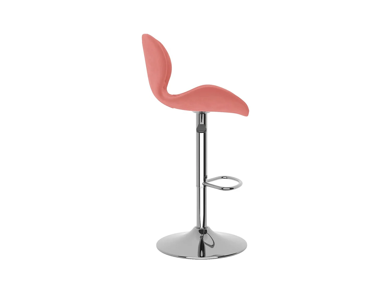 Tabourets de bar lot de 2 rose velours