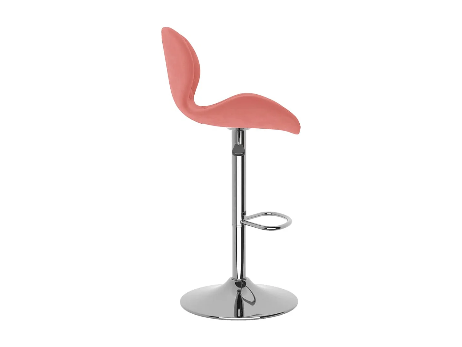 Tabourets de bar lot de 2 rose velours