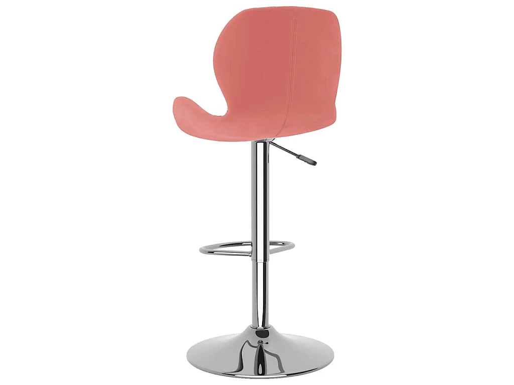 Tabourets de bar lot de 2 rose velours