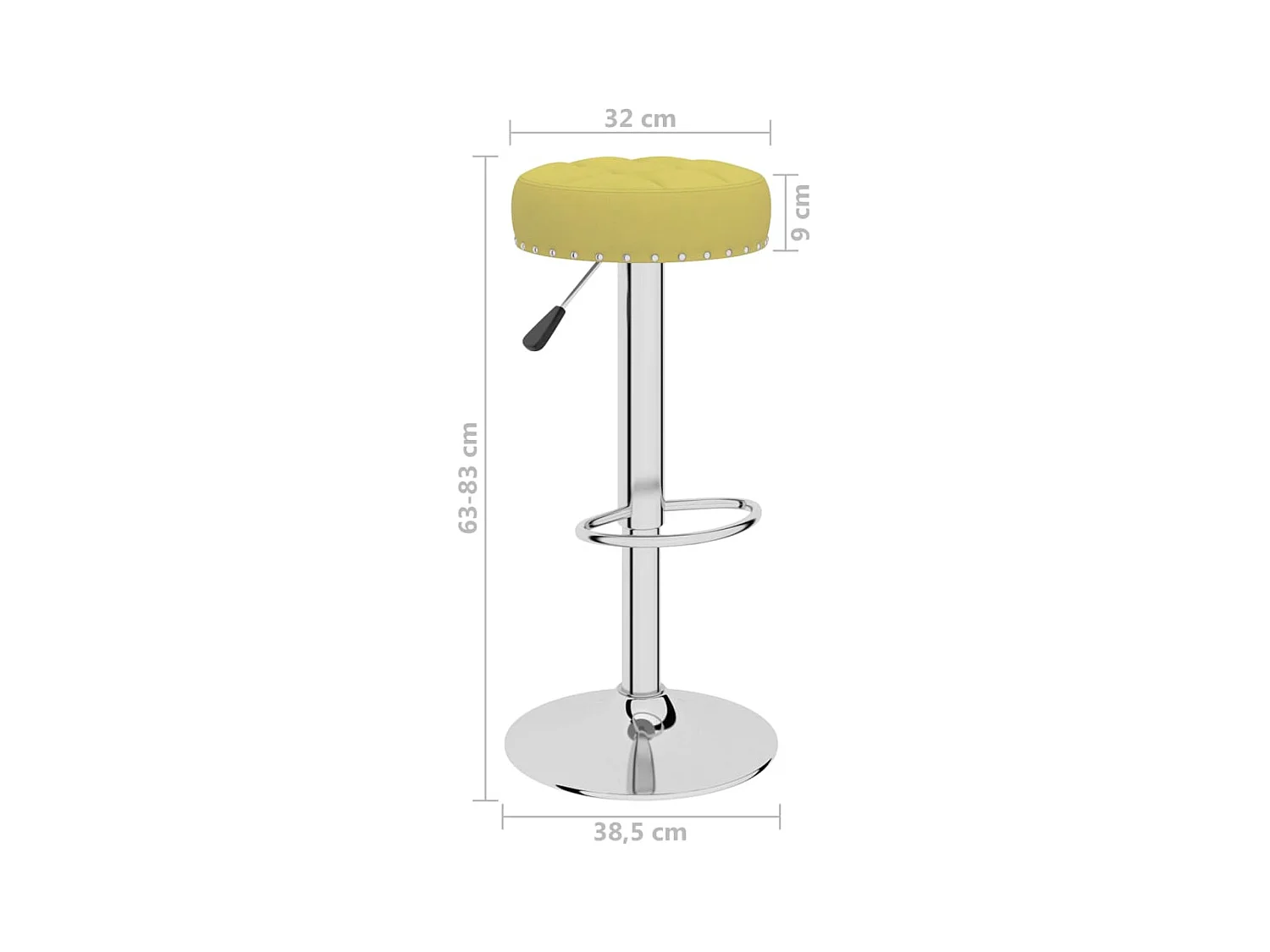 Barkrukken 2 st stof groen