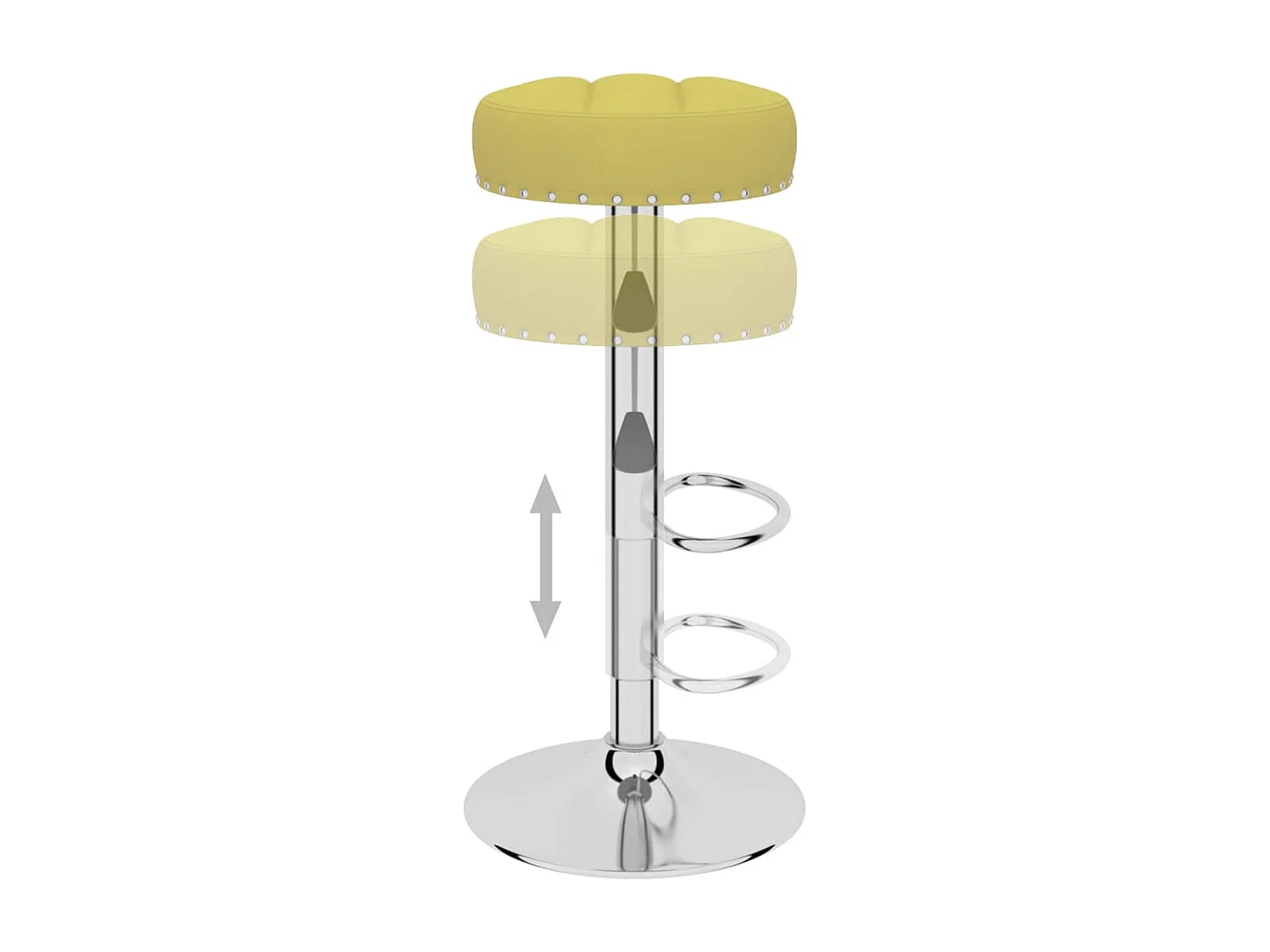 Barkrukken 2 st stof groen