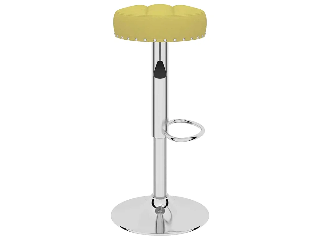 Tabourets de bar lot de 2 vert tissu