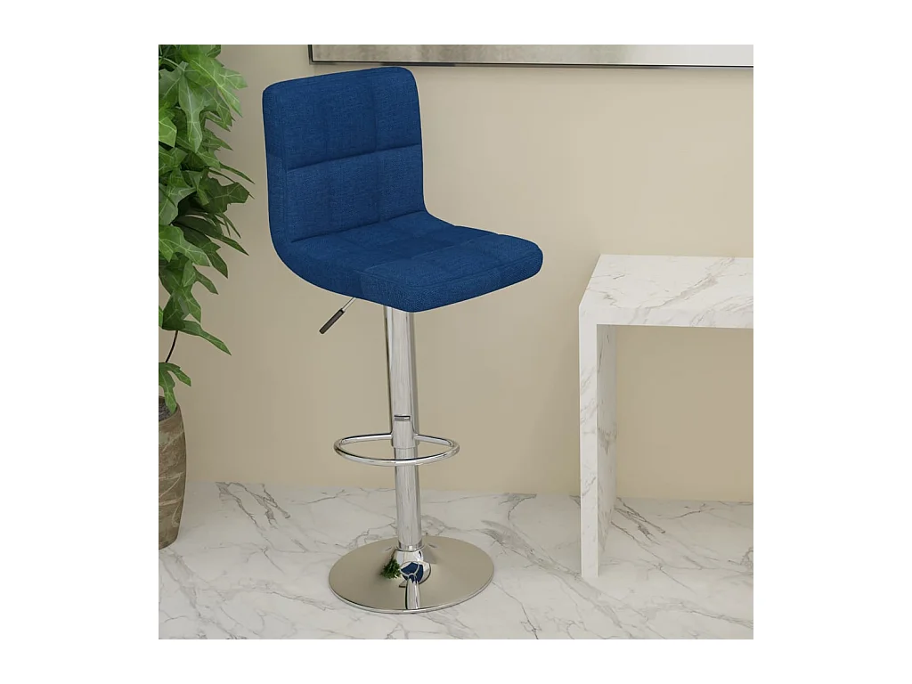 Tabouret de bar Bleu Tissu