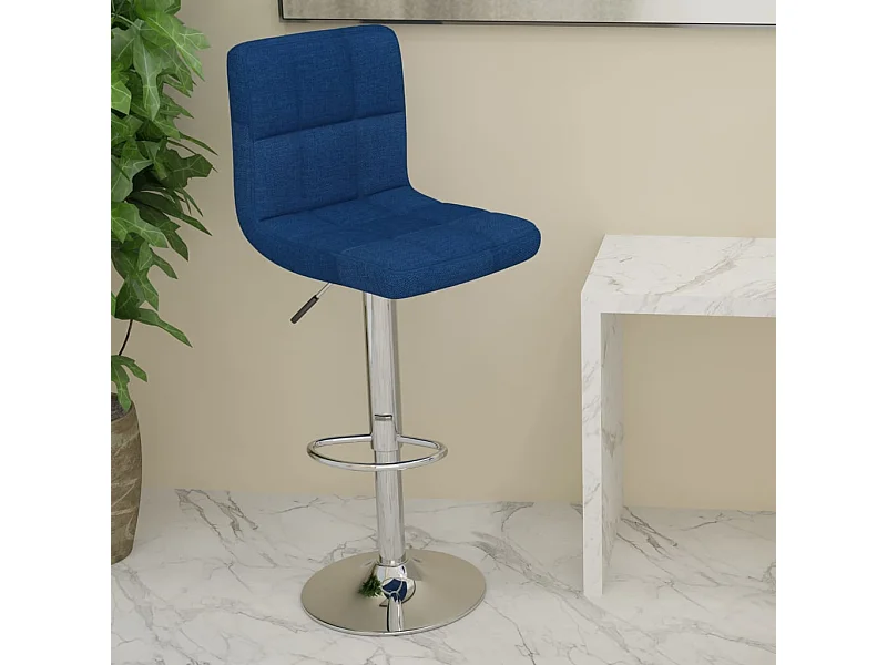 Barhocker Blau Stoff