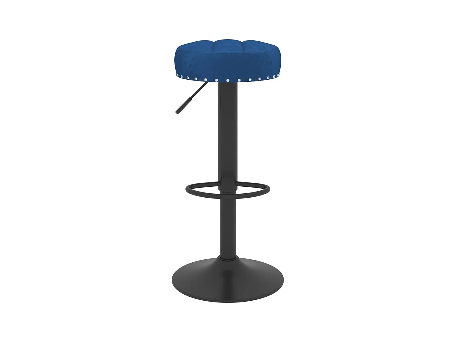 Barhocker 2 Stk. Blau Samt