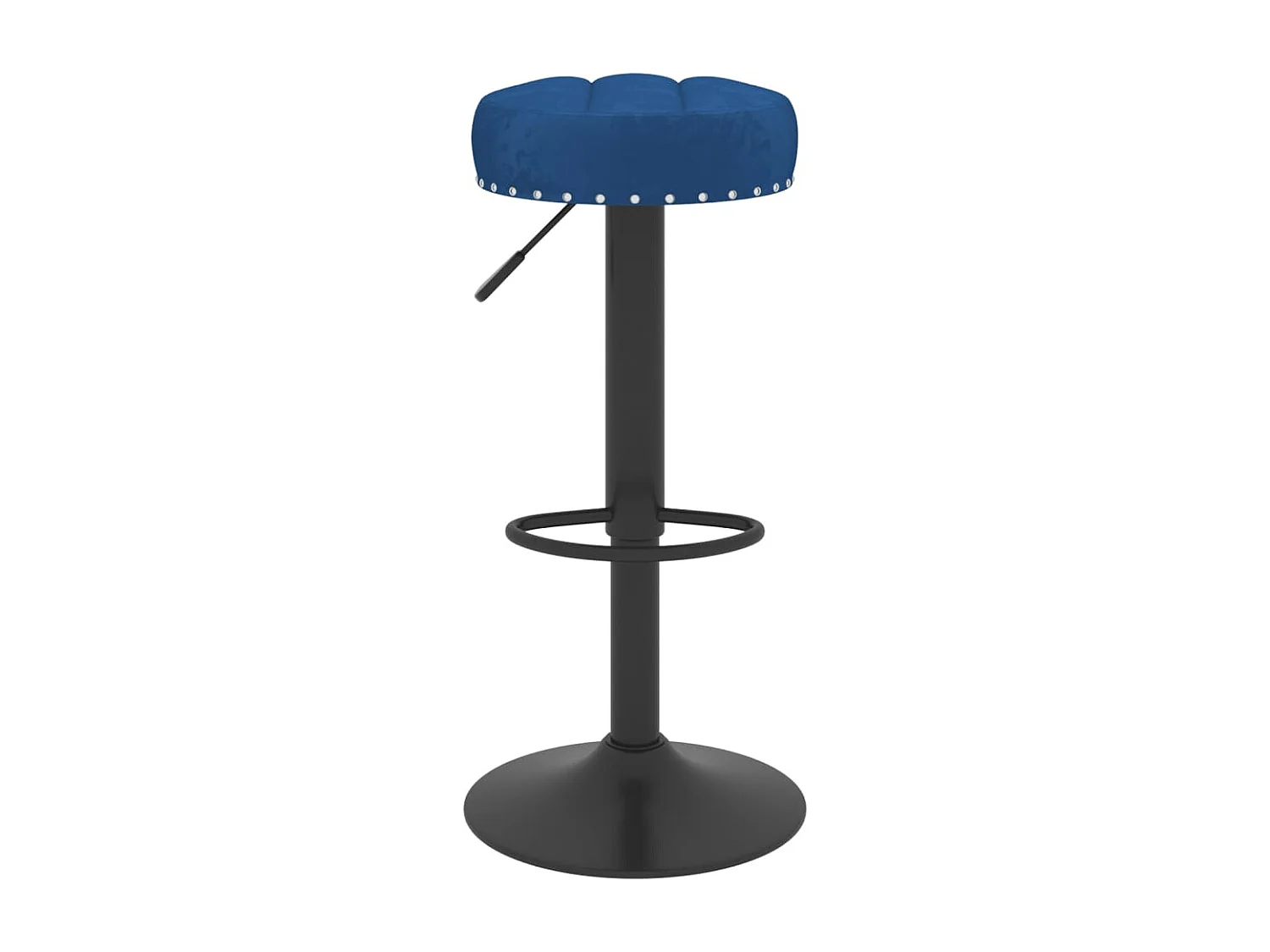Tabourets de bar lot de 2 bleu velours