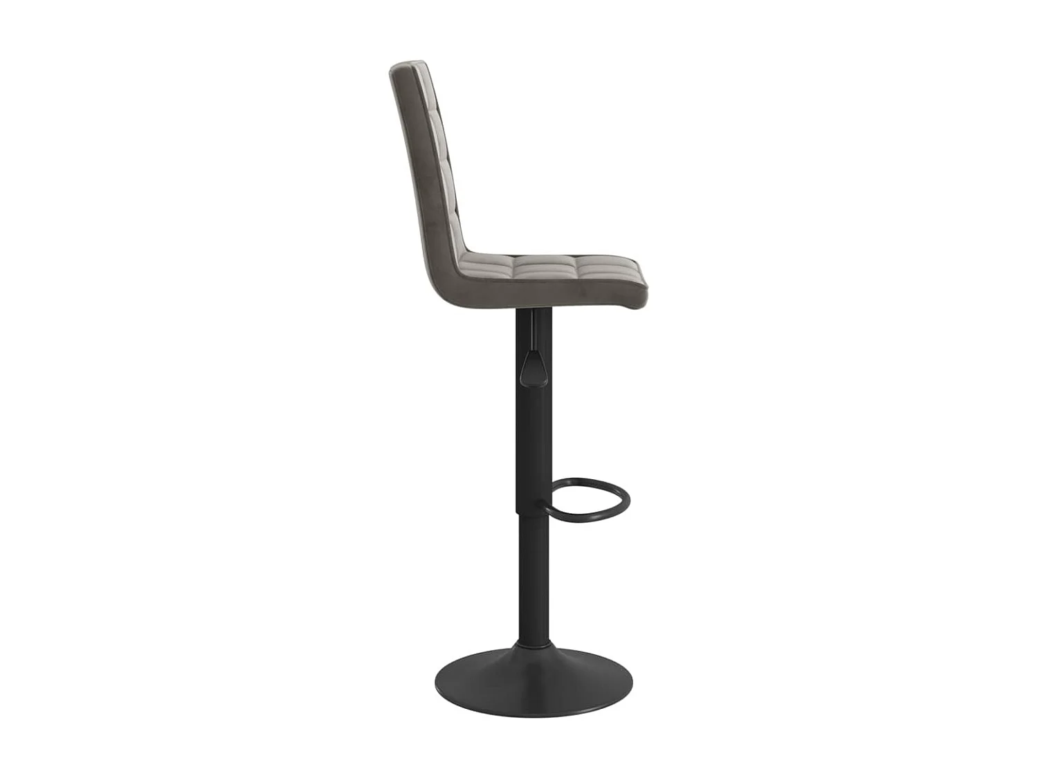 Barhocker Dunkelgrau Samt