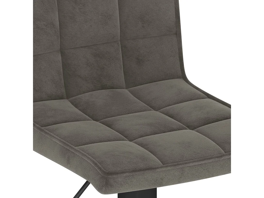 Barhocker Dunkelgrau Samt