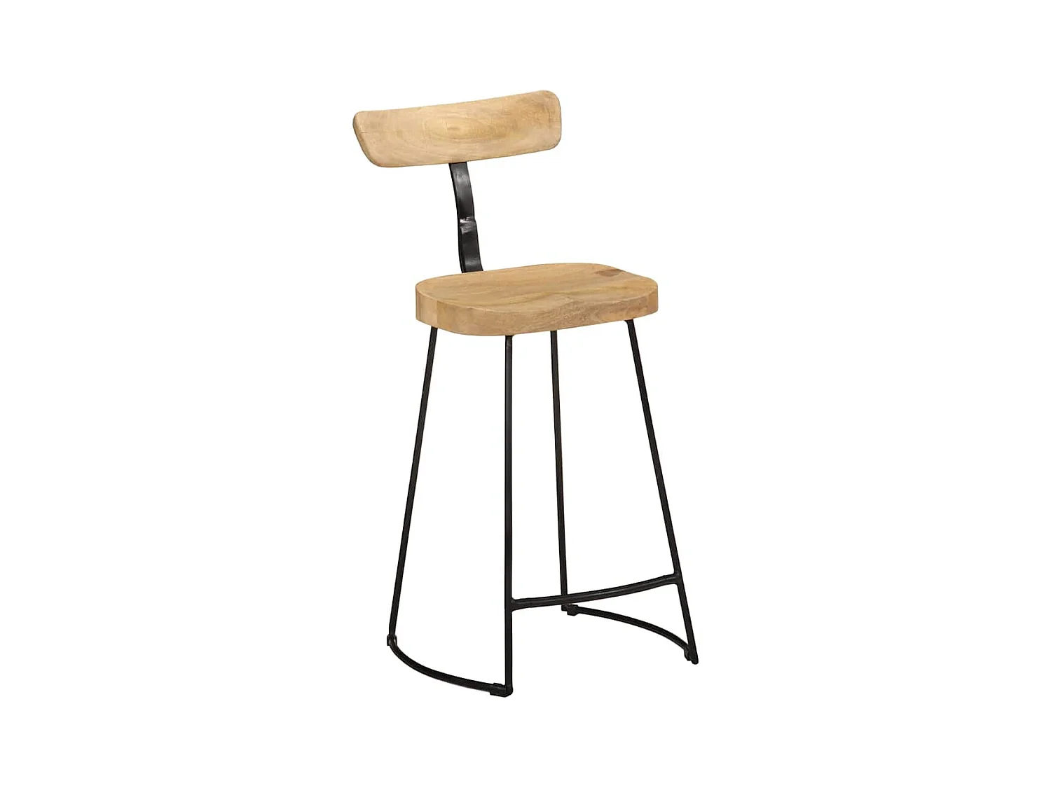 Barhocker 2 Stk. 49x43x88 cm Mango Massivholz
