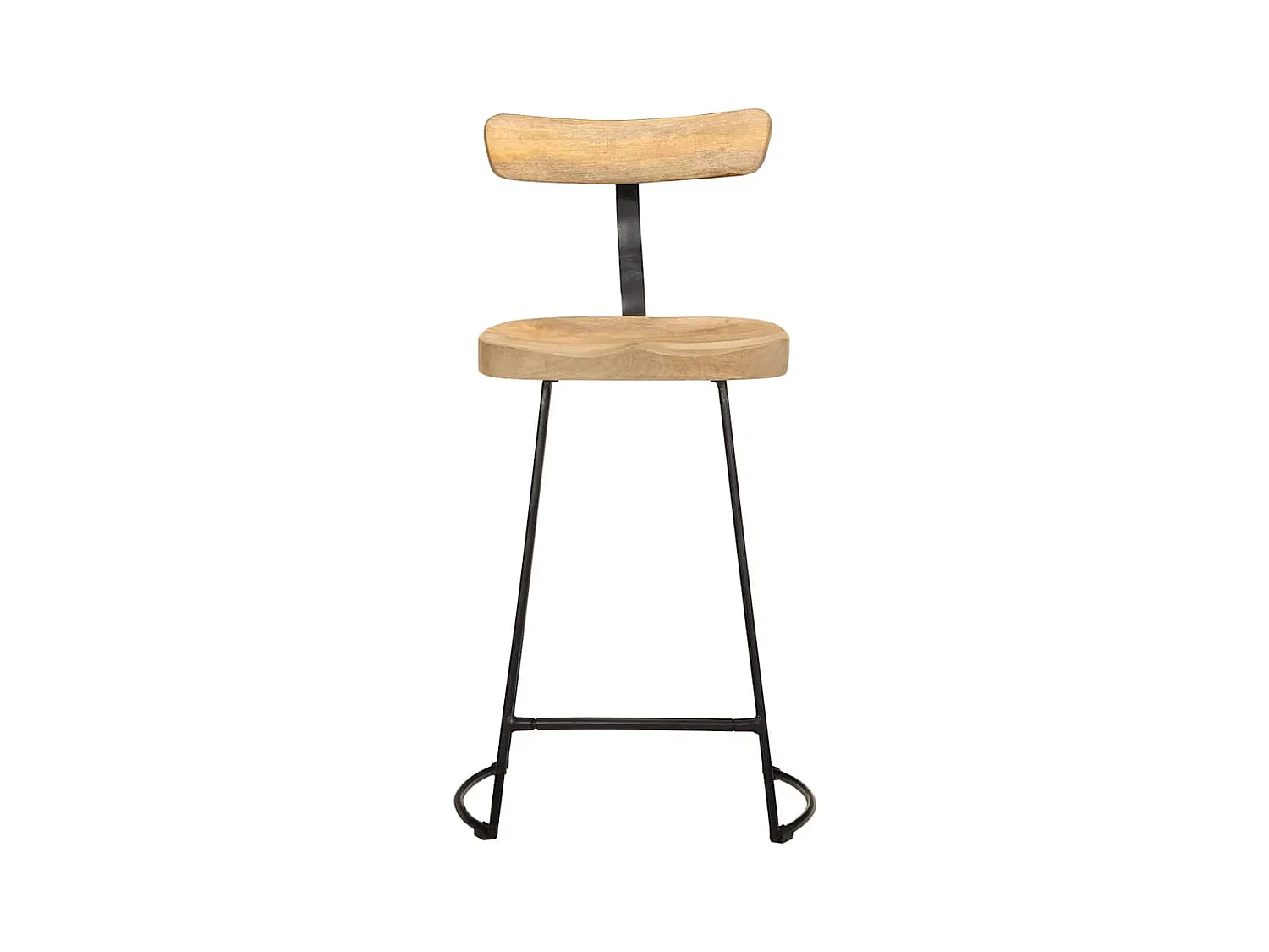 Barhocker 2 Stk. 49x43x88 cm Mango Massivholz