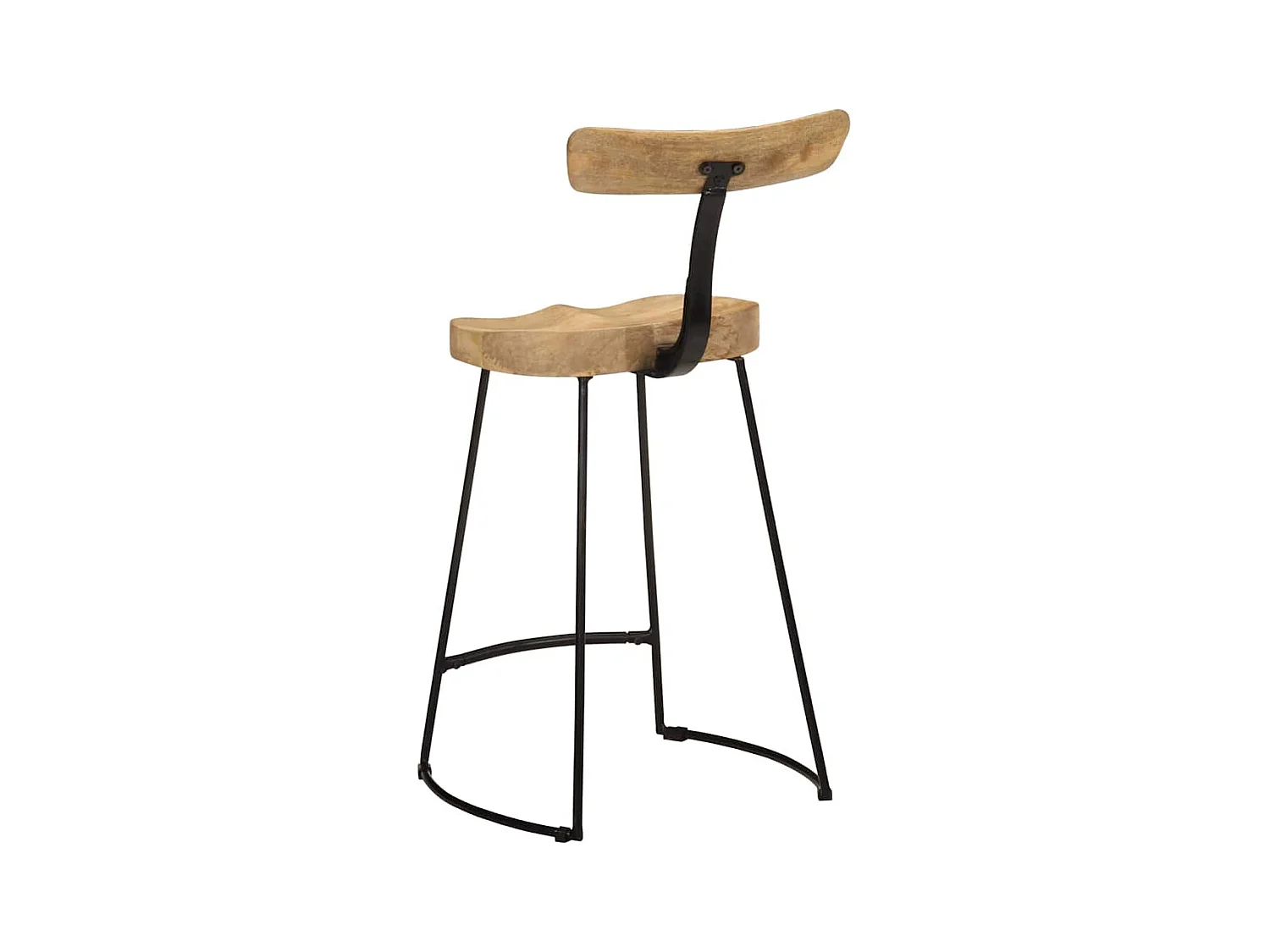 Barhocker 2 Stk. 49x43x88 cm Mango Massivholz