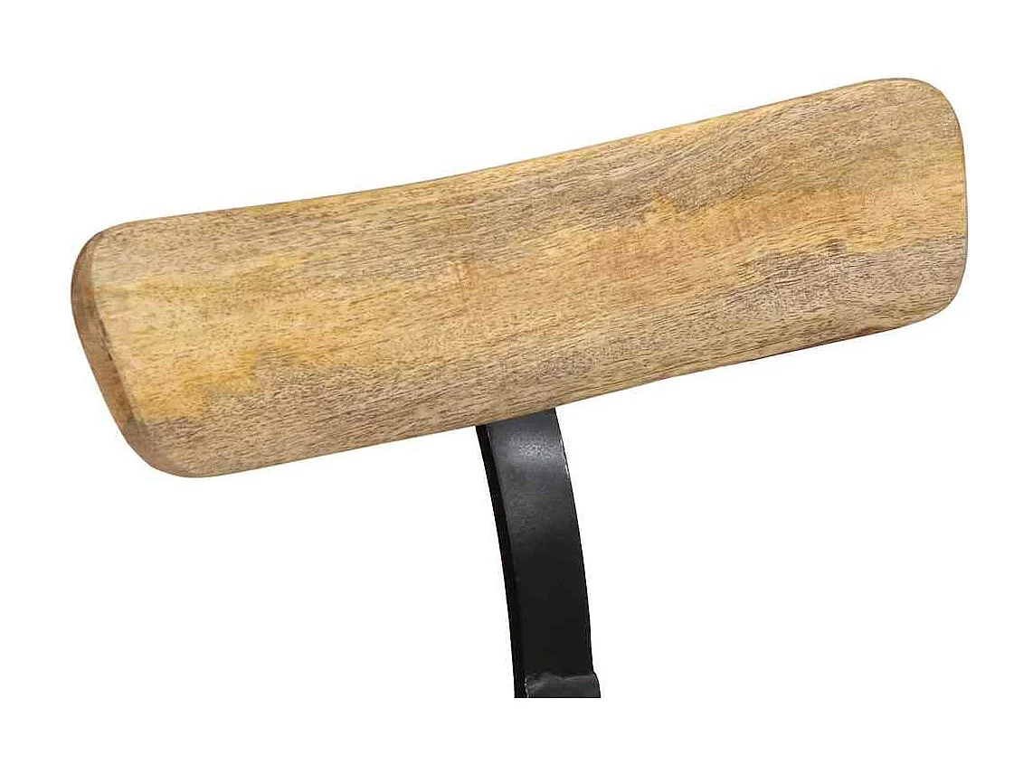 Barkrukken 2 st 49x43x88 cm massief mangohout