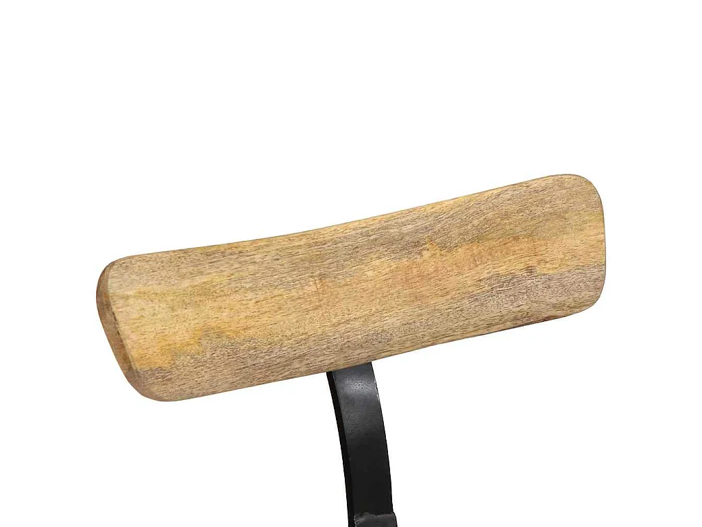 Tabourets de bar lot de 2 49x43x88 cm bois de manguier massif