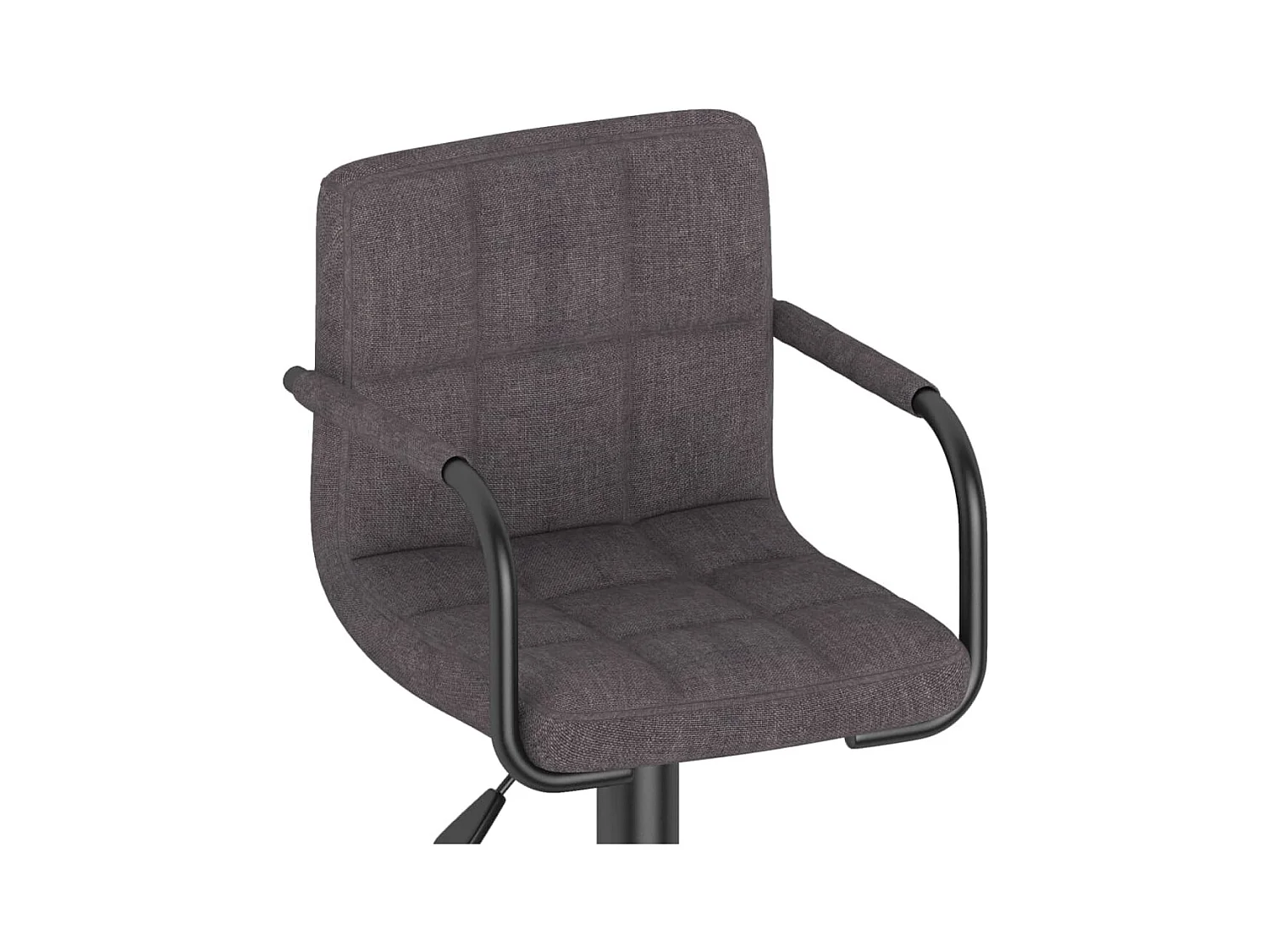 Tabourets de bar lot de 2 taupe tissu