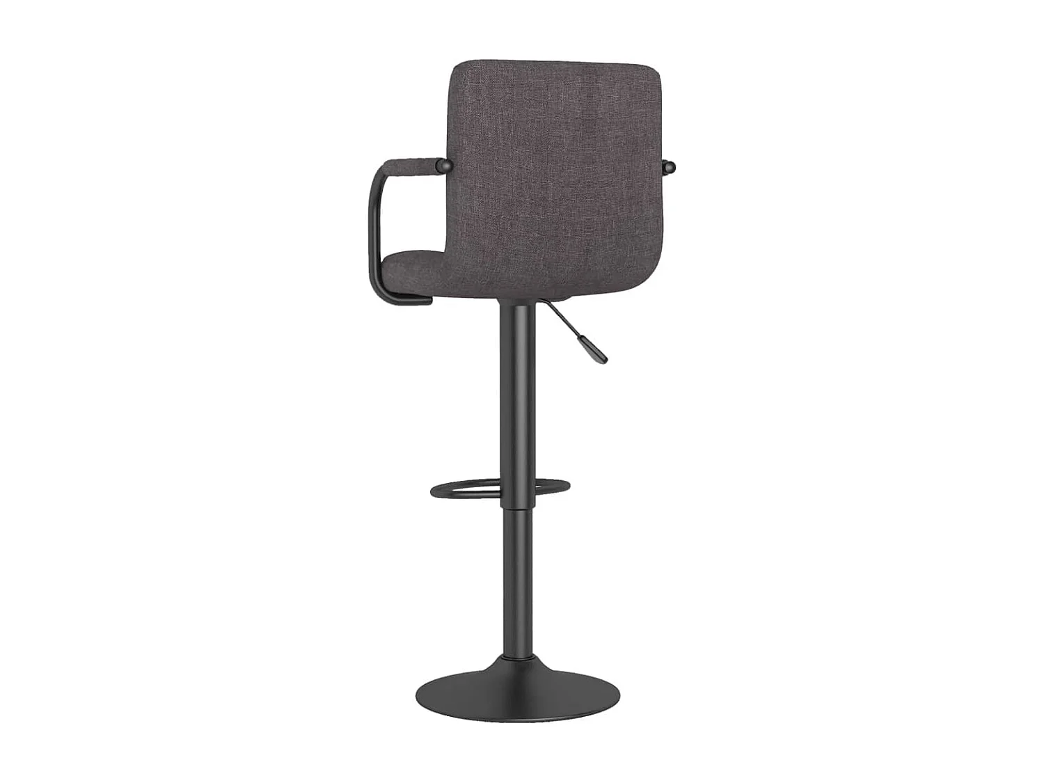 Tabourets de bar lot de 2 taupe tissu
