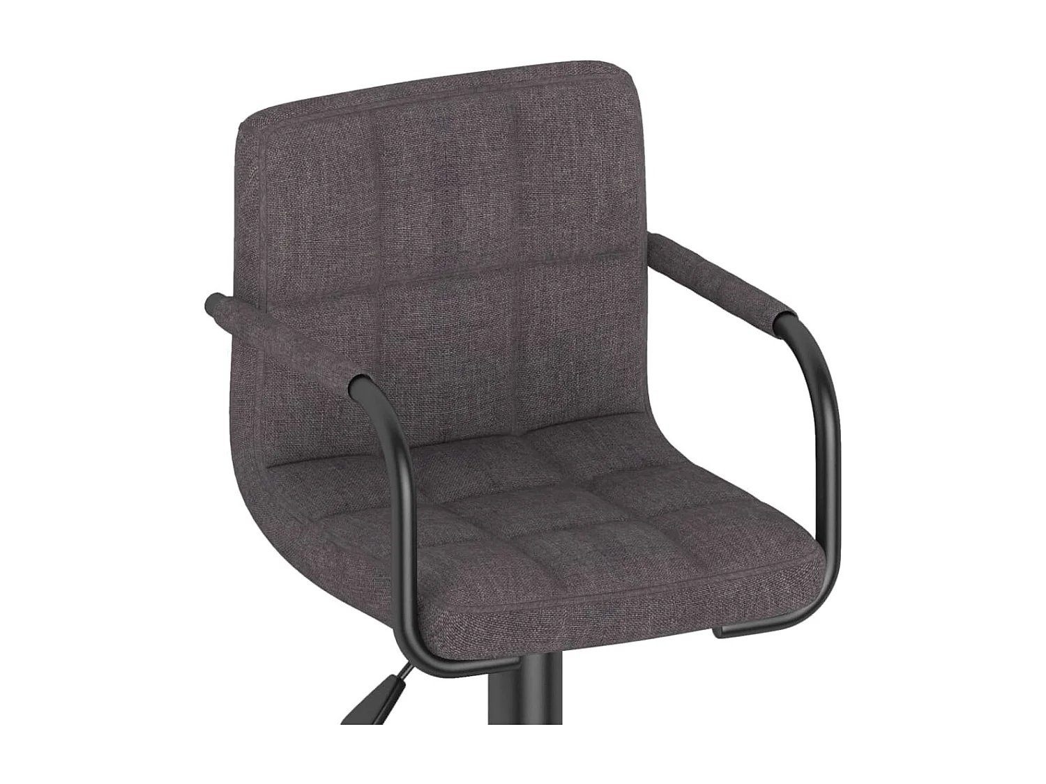 Tabourets de bar lot de 2 taupe tissu