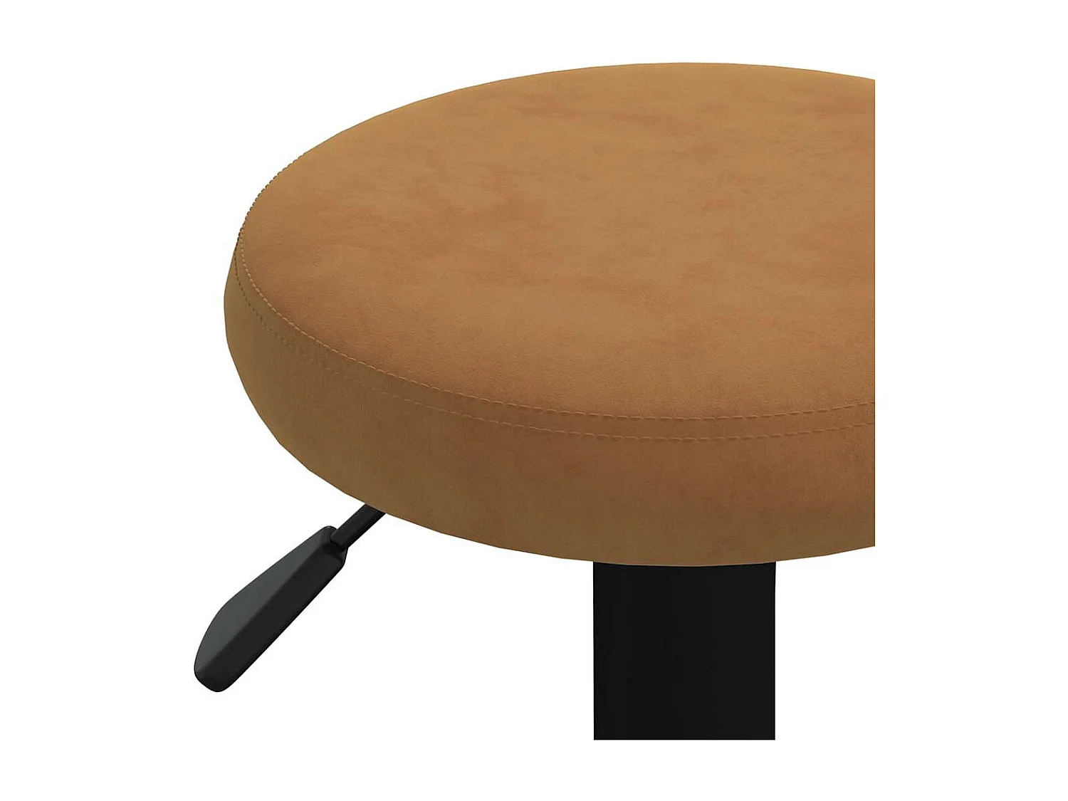 Barhocker 2 Stk. Braun Samt