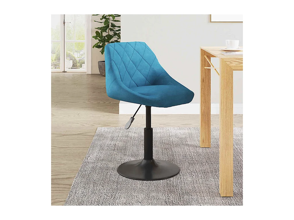 Tabouret de bar Bleu Velours