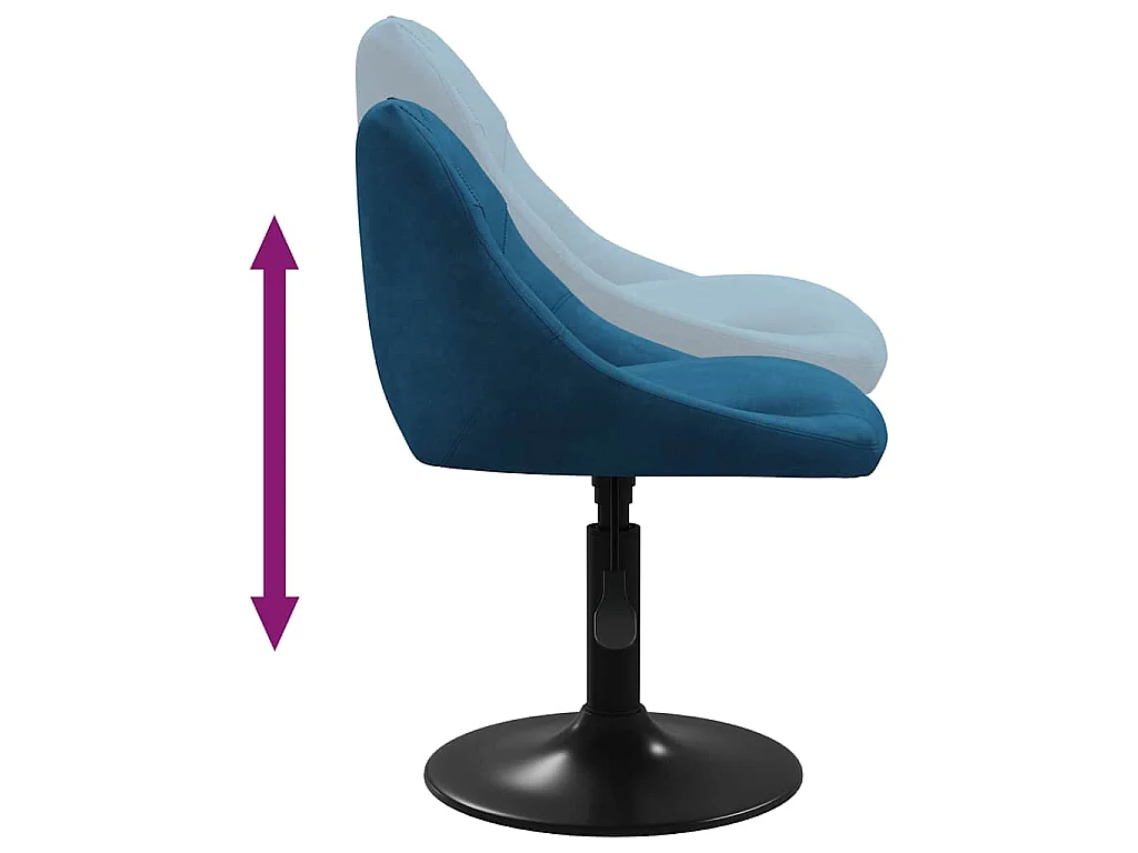 Tabouret de bar Bleu Velours