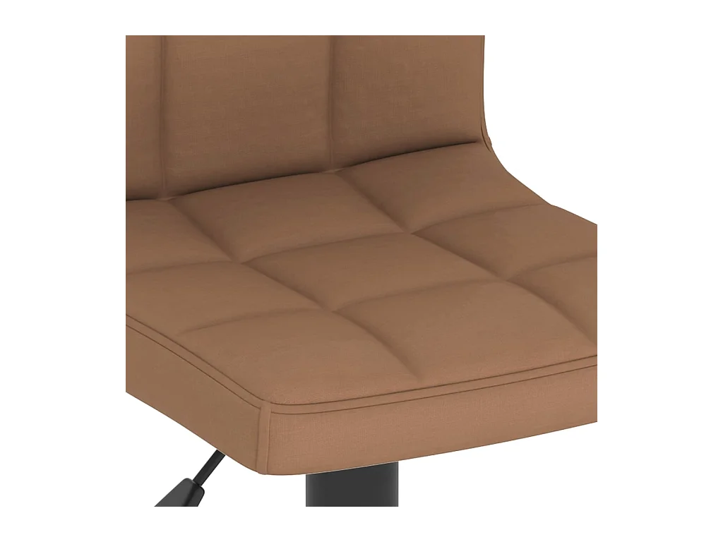 Tabourets de bar lot de 2 marron tissu