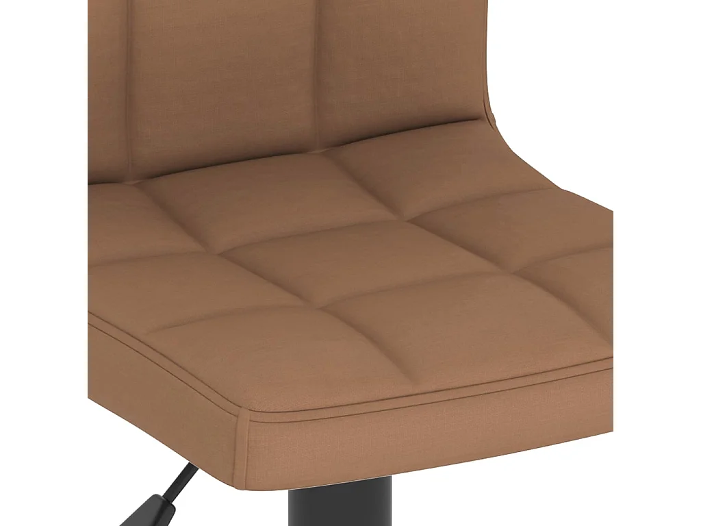 Tabourets de bar lot de 2 marron tissu