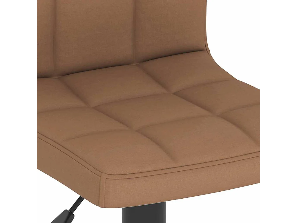 Tabourets de bar lot de 2 marron tissu
