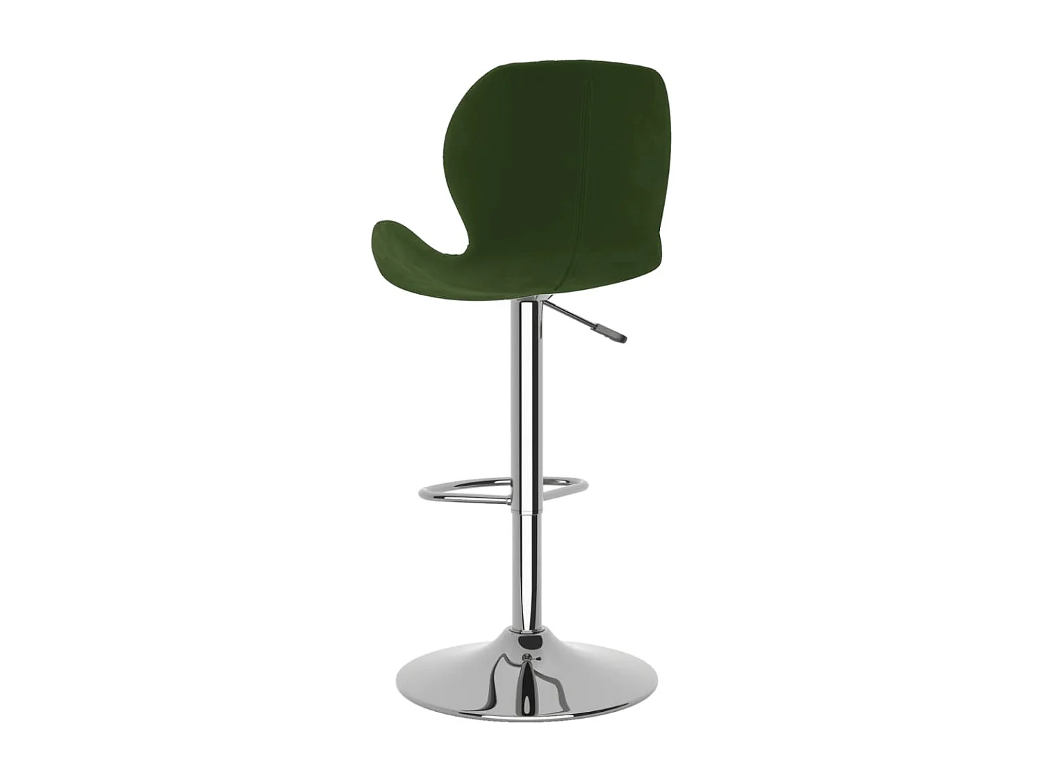 Tabourets de bar lot de 2 vert foncé velours