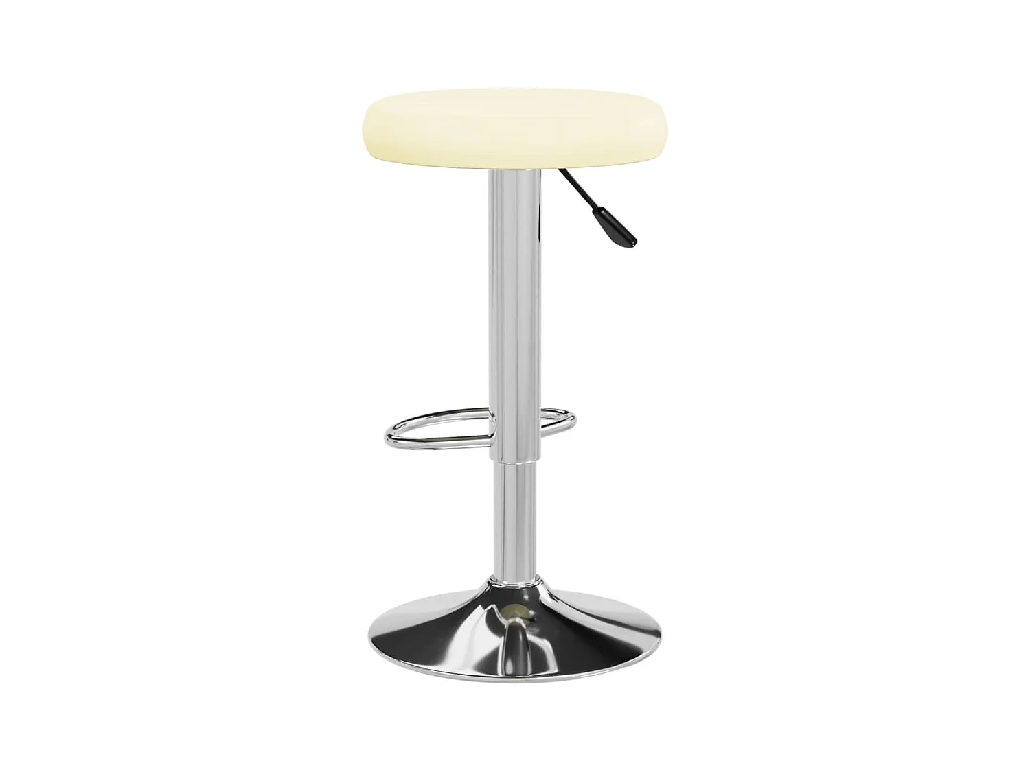 Barhocker 2 Stk. Creme Kunstleder