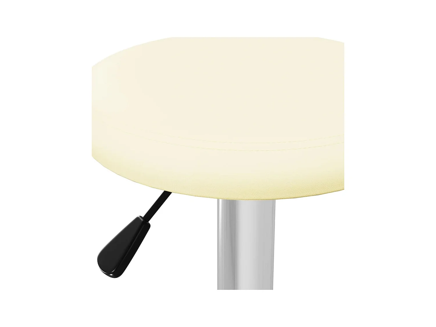 Barhocker 2 Stk. Creme Kunstleder