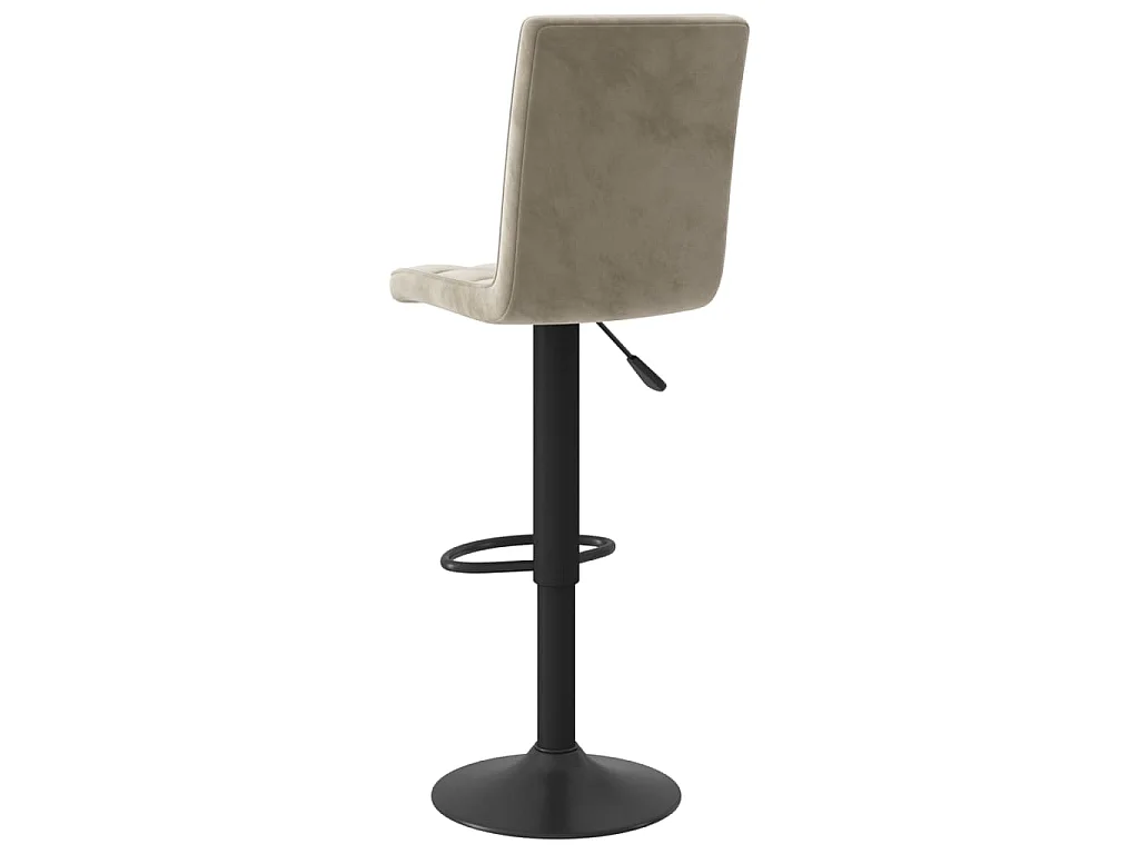 Barhocker Hellgrau Samt