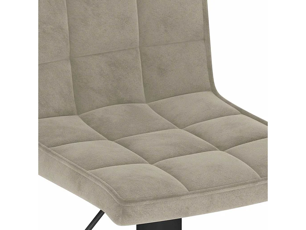 Tabouret de bar Gris clair Velours