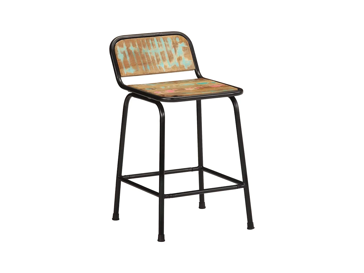 Barhocker 2 Stk. 46x35,5x70 cm Altholz Massivholz