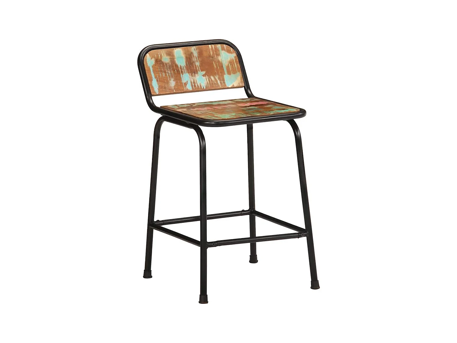 Barhocker 2 Stk. 46x35,5x70 cm Altholz Massivholz