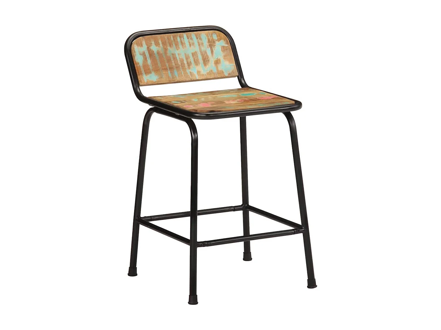 Barhocker 2 Stk. 46x35,5x70 cm Altholz Massivholz