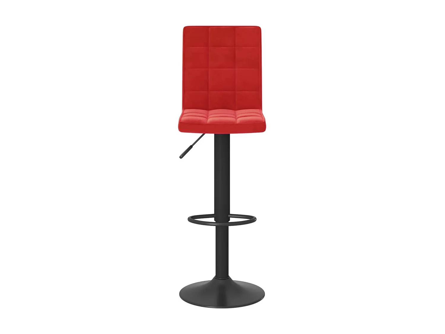 Tabourets de bar lot de 2 rouge bordeaux velours