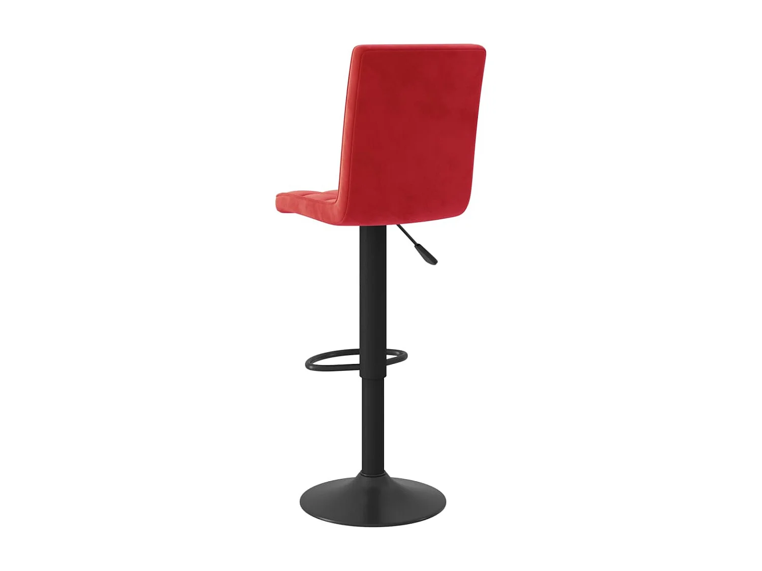 Tabourets de bar lot de 2 rouge bordeaux velours