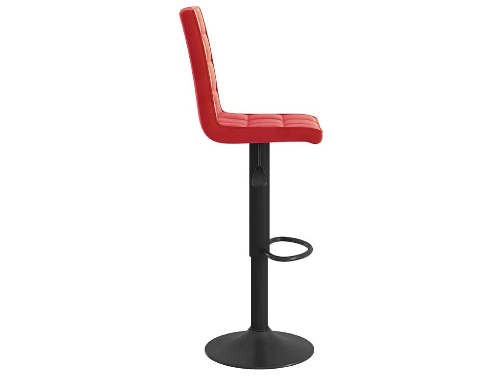 Bancos de bar 2 pcs veludo vermelho tinto