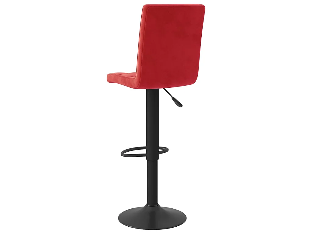 Bancos de bar 2 pcs veludo vermelho tinto
