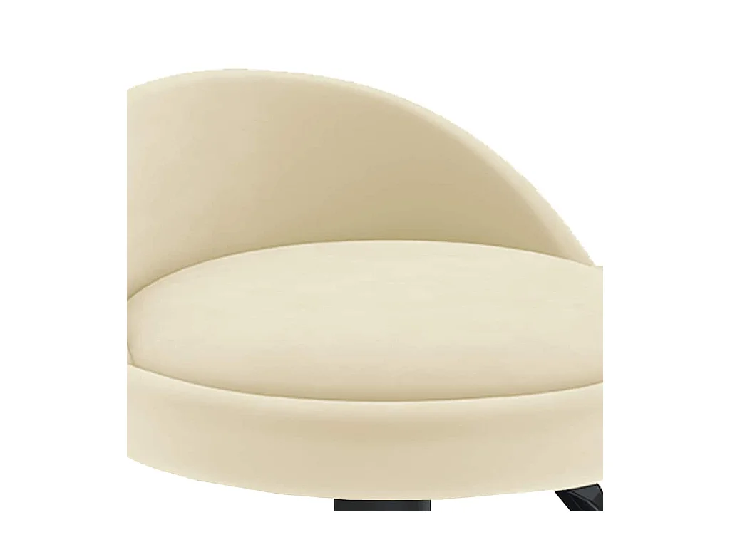 Barhocker Creme Samt