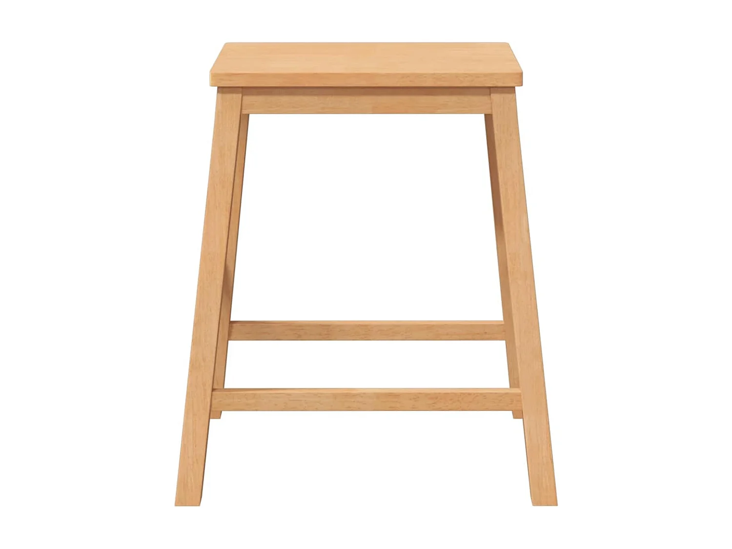 Barstühle 2 Stk. Massivholz Gummibaum