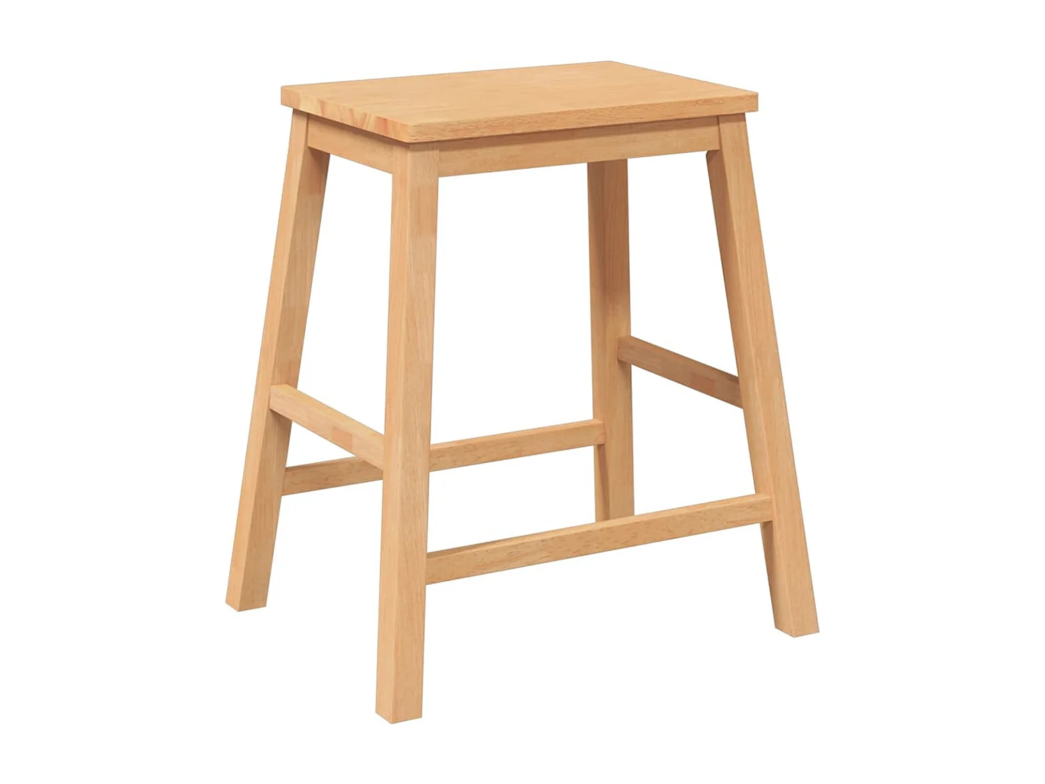 Barstühle 2 Stk. Massivholz Gummibaum