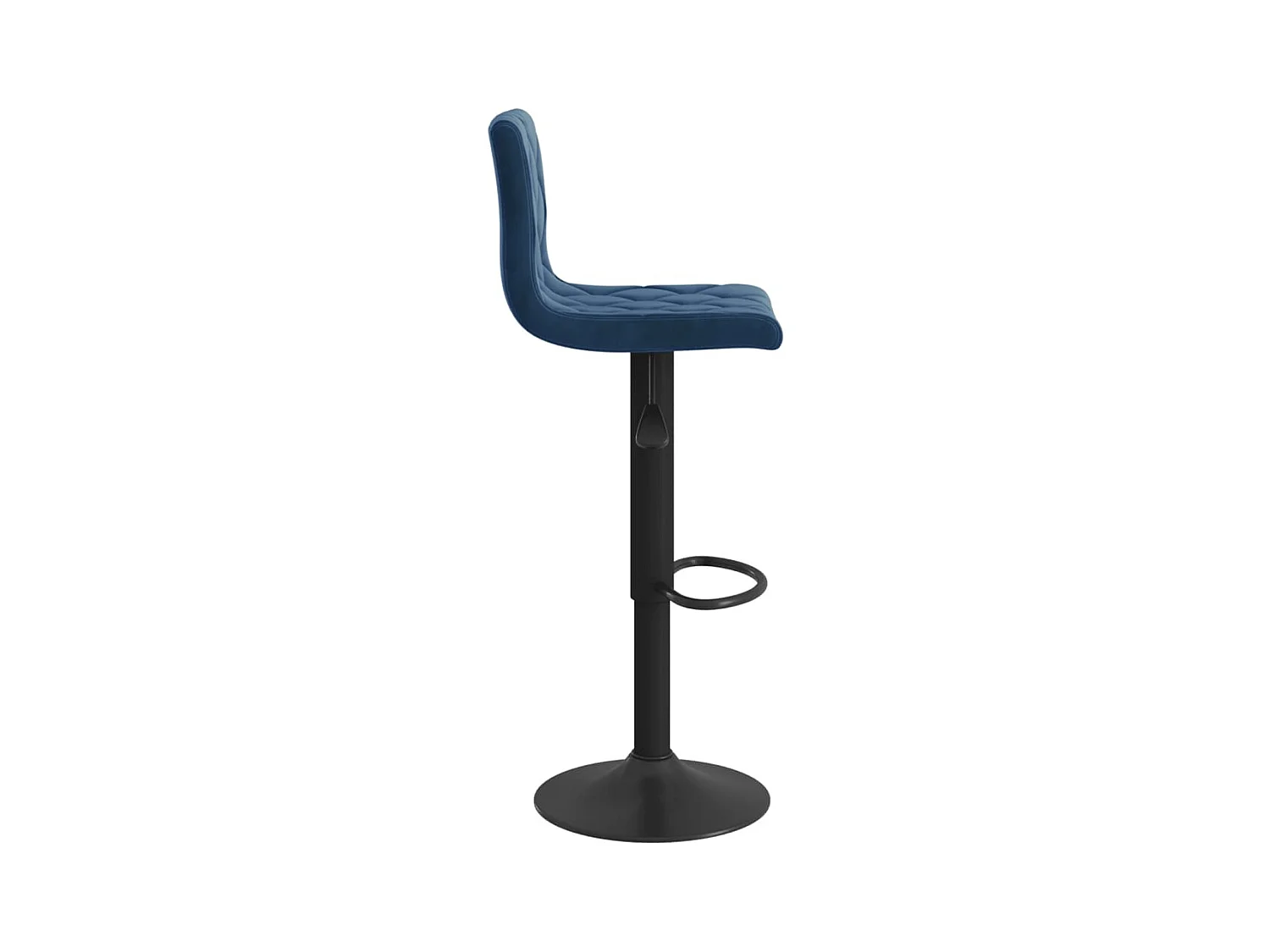 Barhocker 2 Stk. Blau Samt
