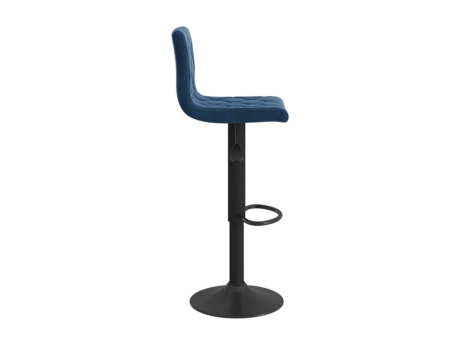 Tabourets de bar lot de 2 bleu velours