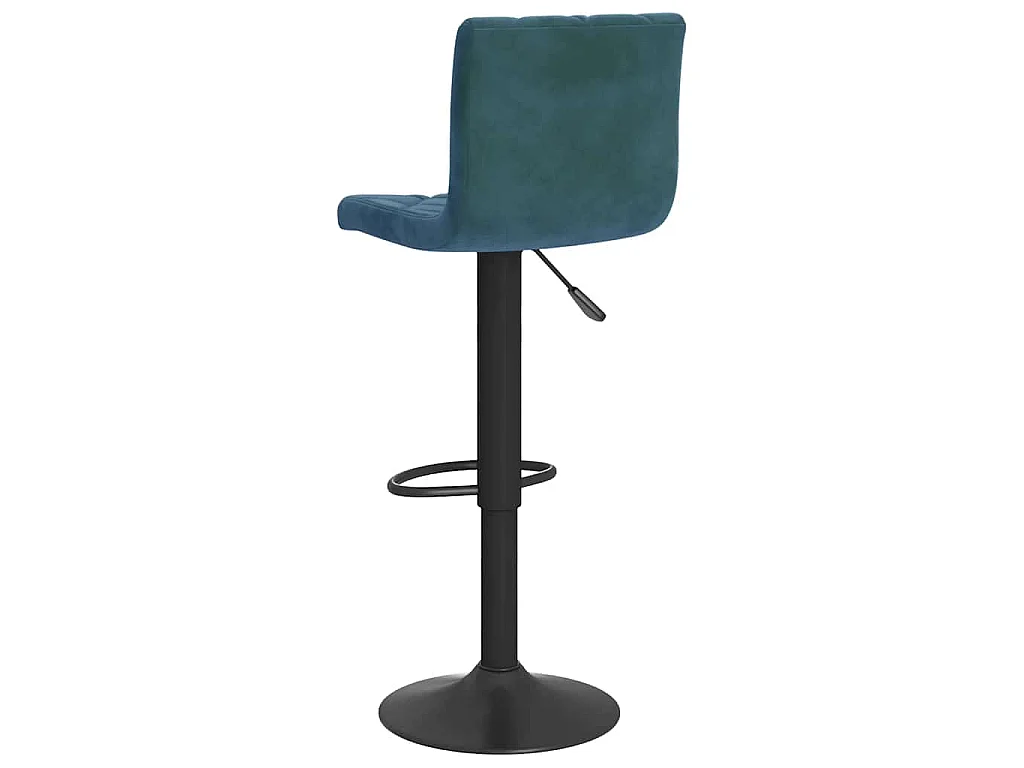 Tabourets de bar lot de 2 bleu velours