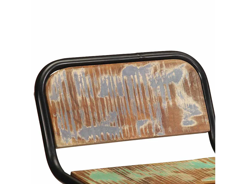 Taburetes de barra 4 uds 46x35,5x70 madera maciza reciclada